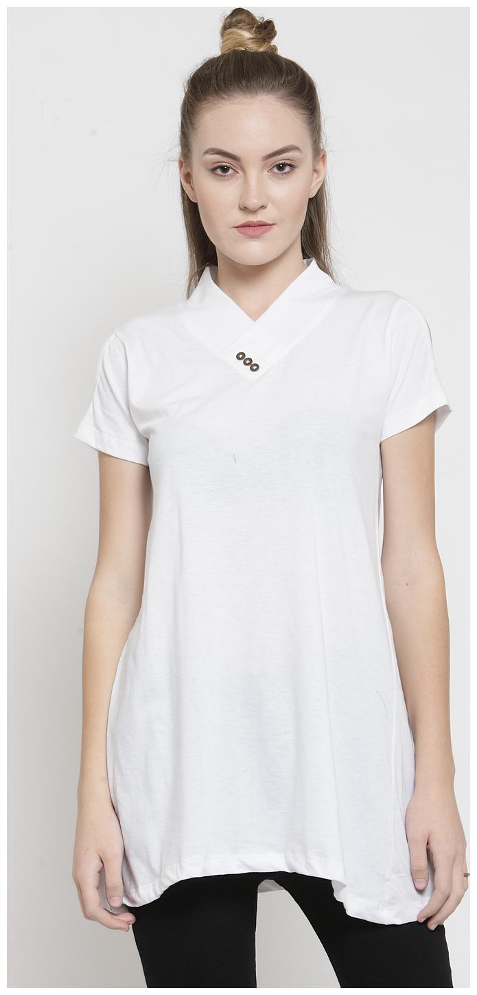 

Kalt Women Solid Regular tunic - White