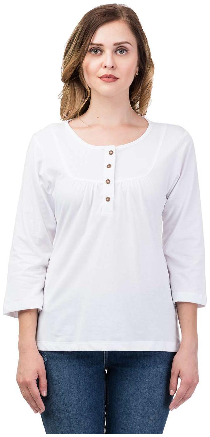 

Kalt Women Solid Regular top - White