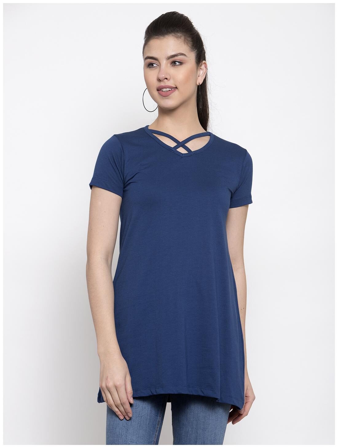 

Kalt Women Solid Regular top - Blue