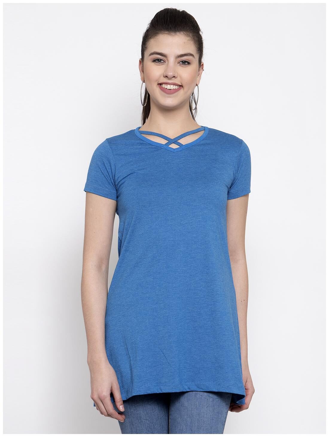 

Kalt Women Solid Regular top - Blue
