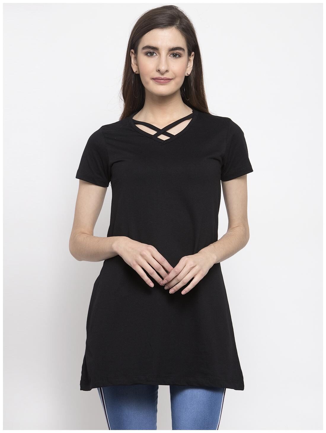 

Kalt Women Solid Regular top - Black