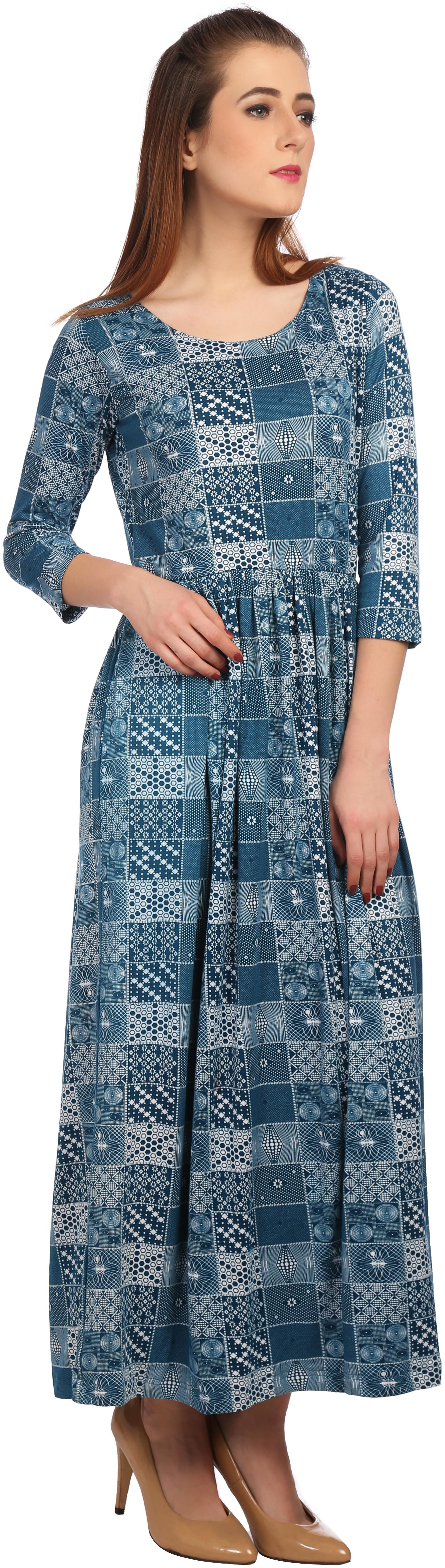 

Kapoor Brother s Multi Printed Maxi dress