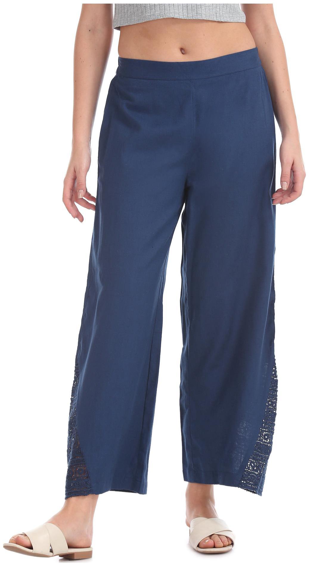 

Karigari Cotton Palazzos For Women
