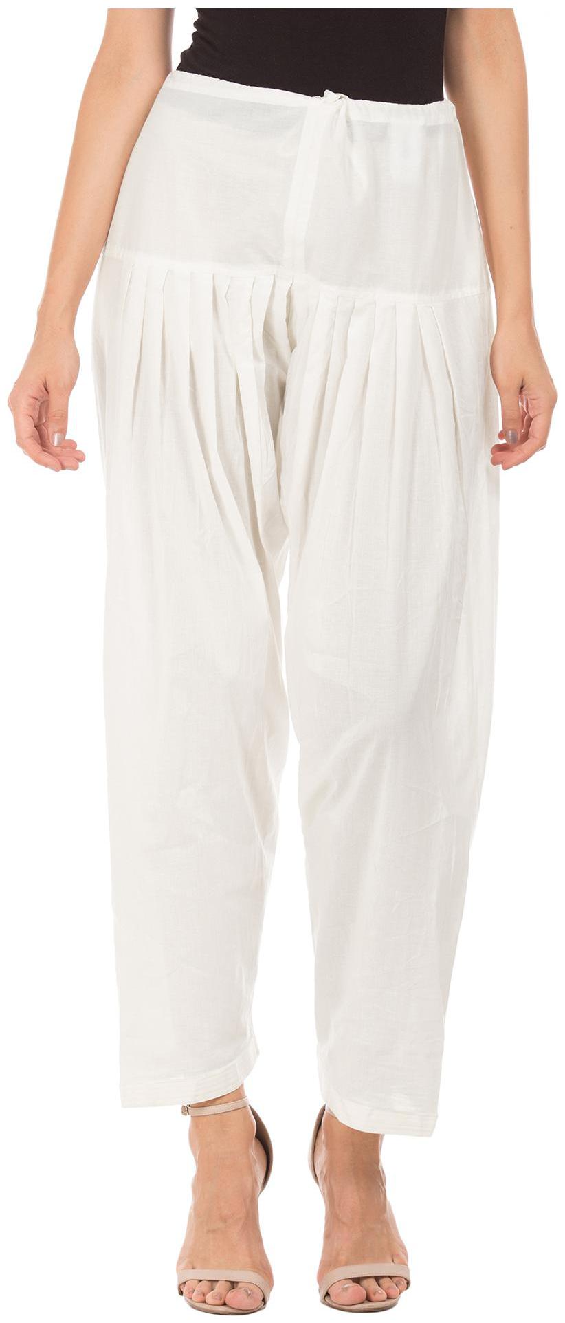 

Karigari Cotton Salwar - White