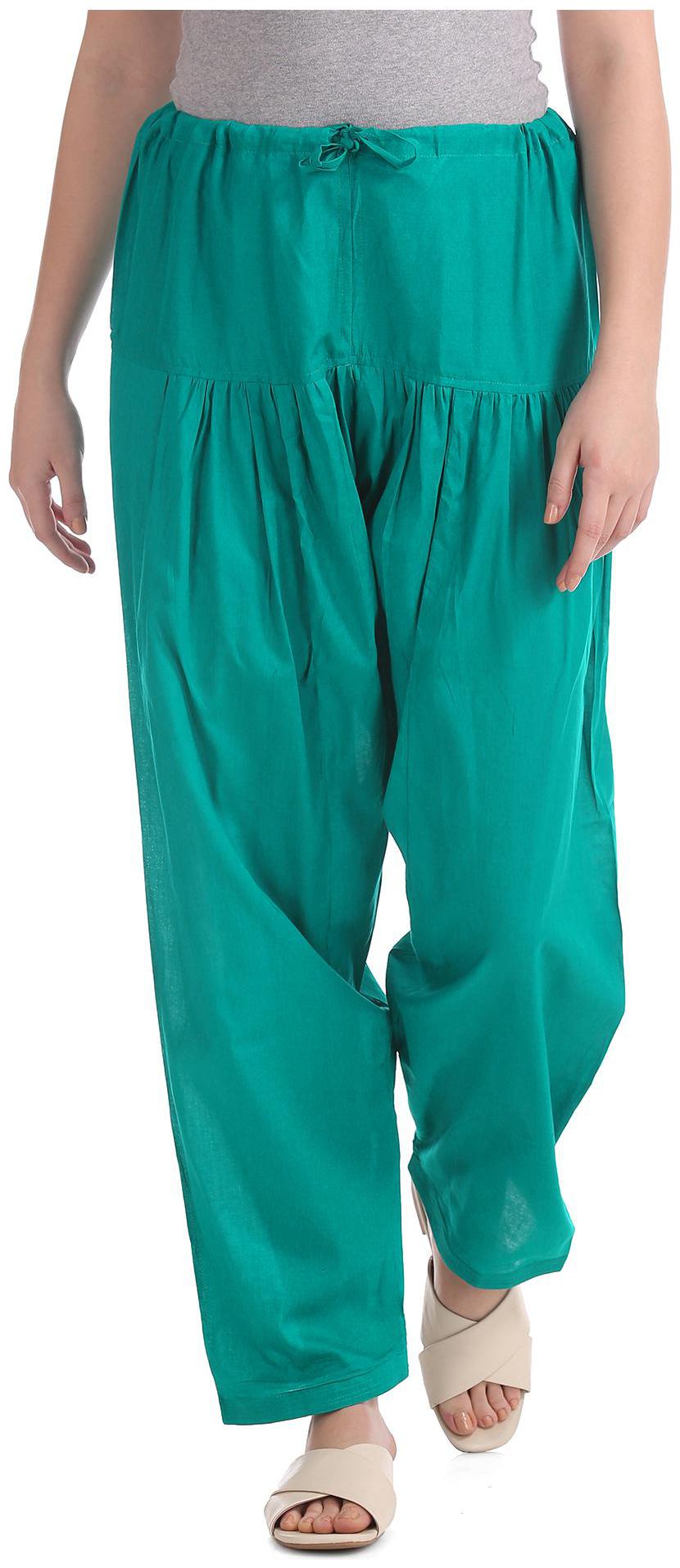 

Karigari Cotton Salwar - Green