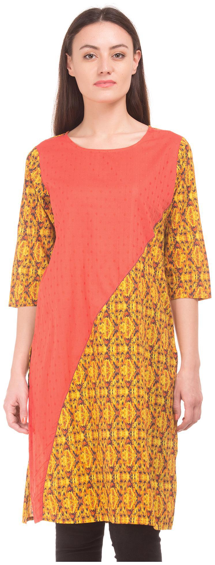 

Karigari Women Multi Printed Assymetrical Kurta
