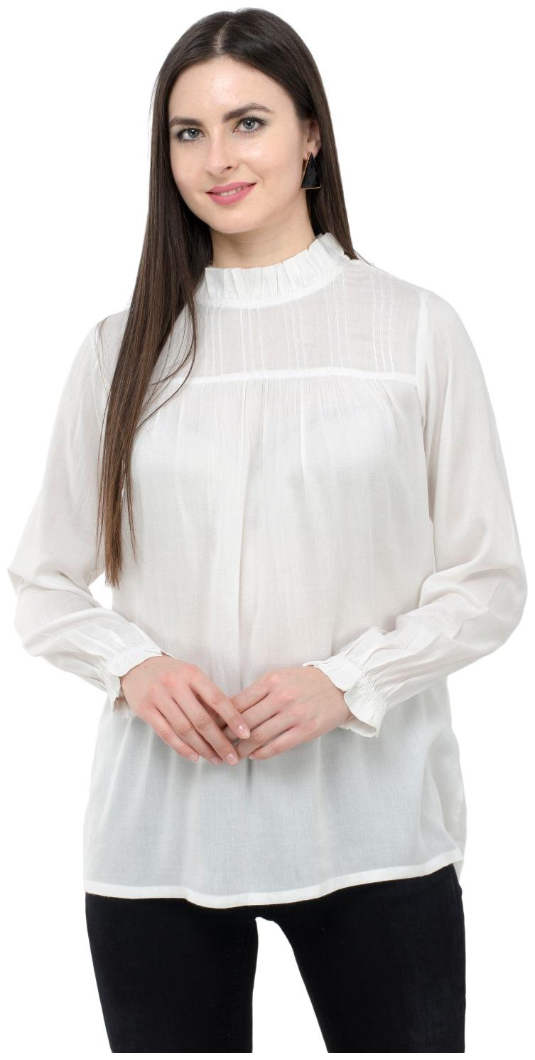 

KARMIC VISION Women Solid Regular top - White