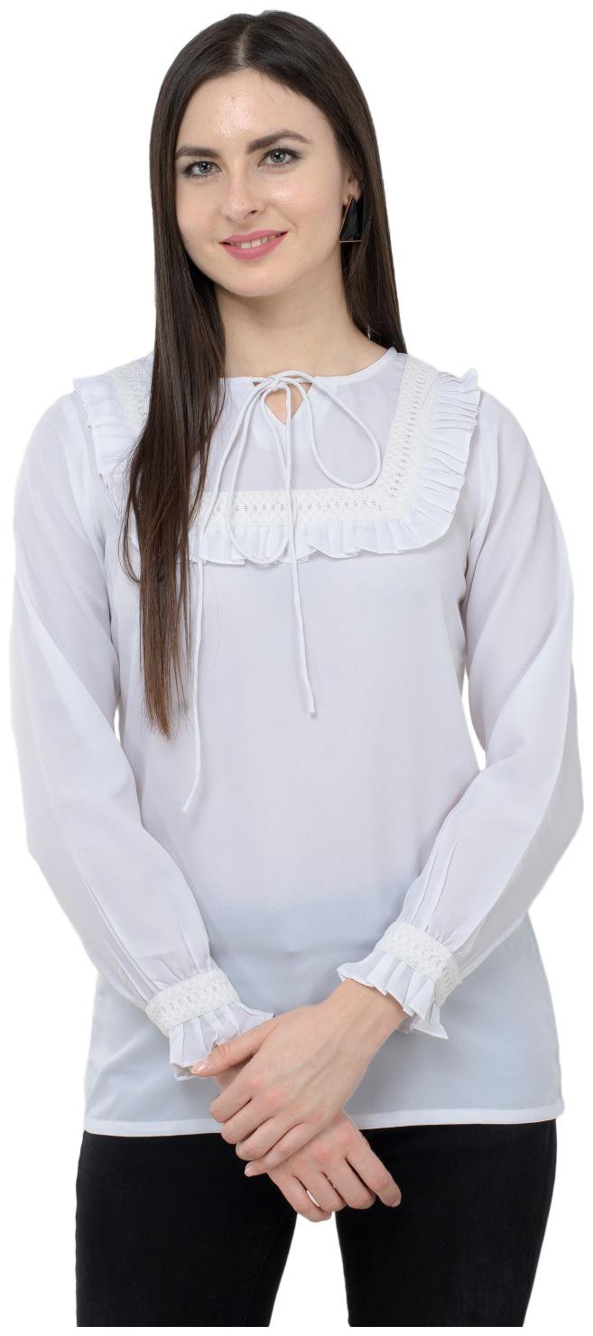 

KARMIC VISION Women Solid Regular top - White