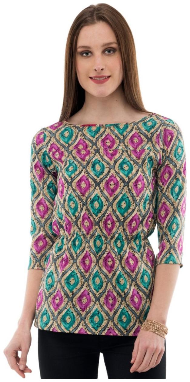 

KARMIC VISION Women Printed Regular top - Multi