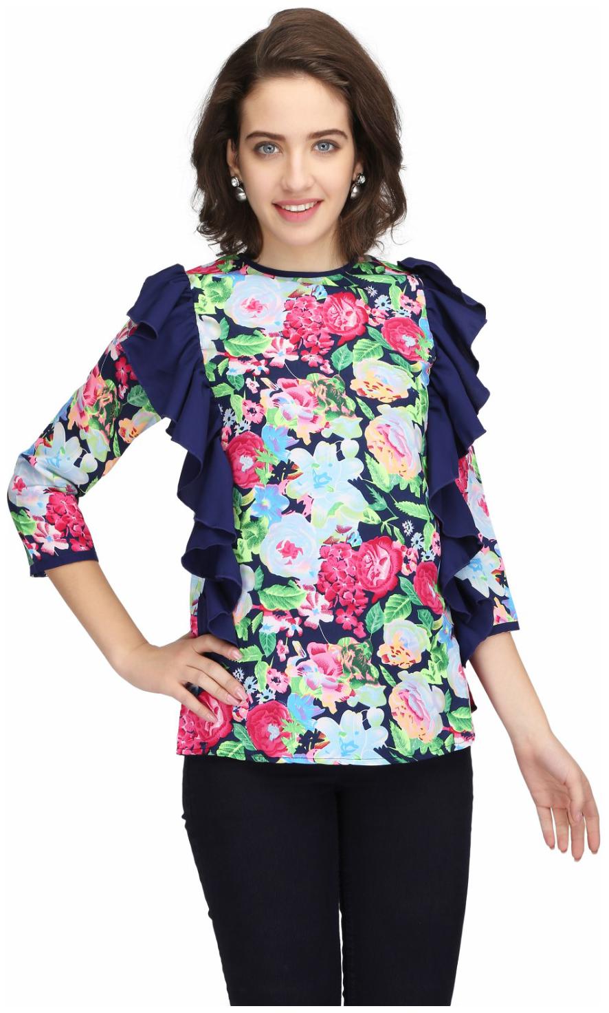 

KARMIC VISION Women Printed Regular top - Multi