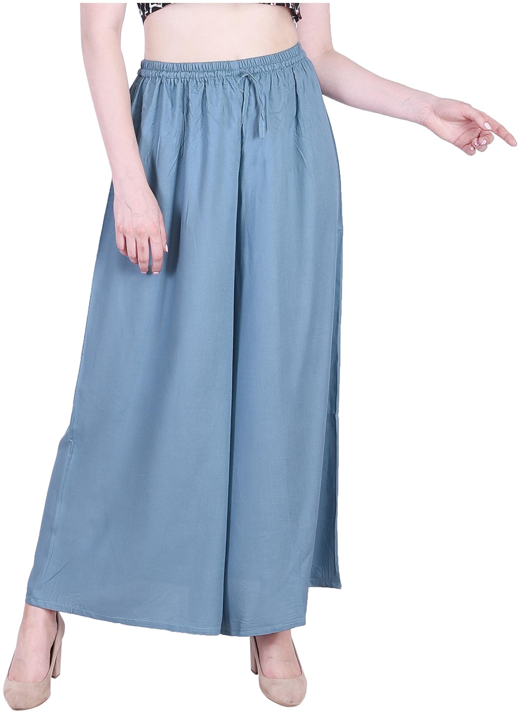 

KASHISHIYA Grey Solid Flared Palazzo
