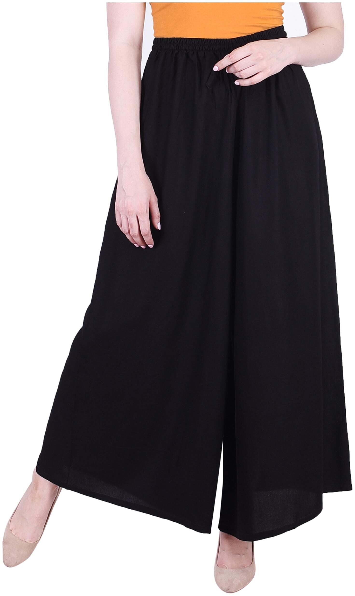 

KASHISHIYA Black Solid Flared Palazzo