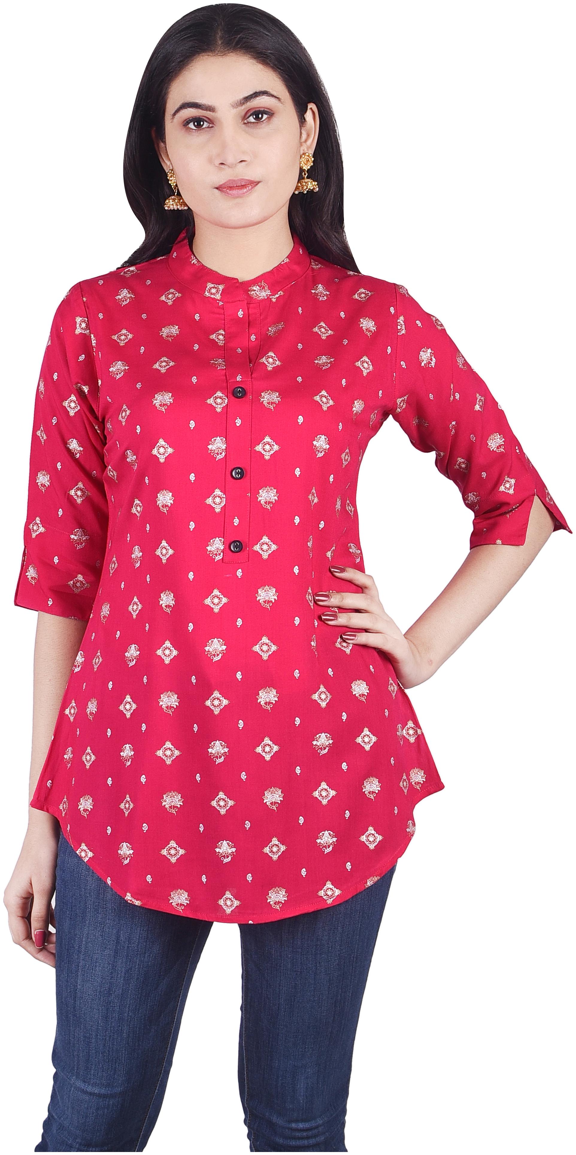 

KASHISHIYA Women Pink Printed Regular Kurta
