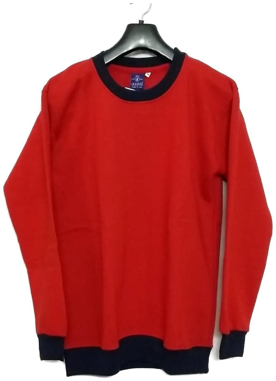 

KASIA Round neck red color sweat shirt