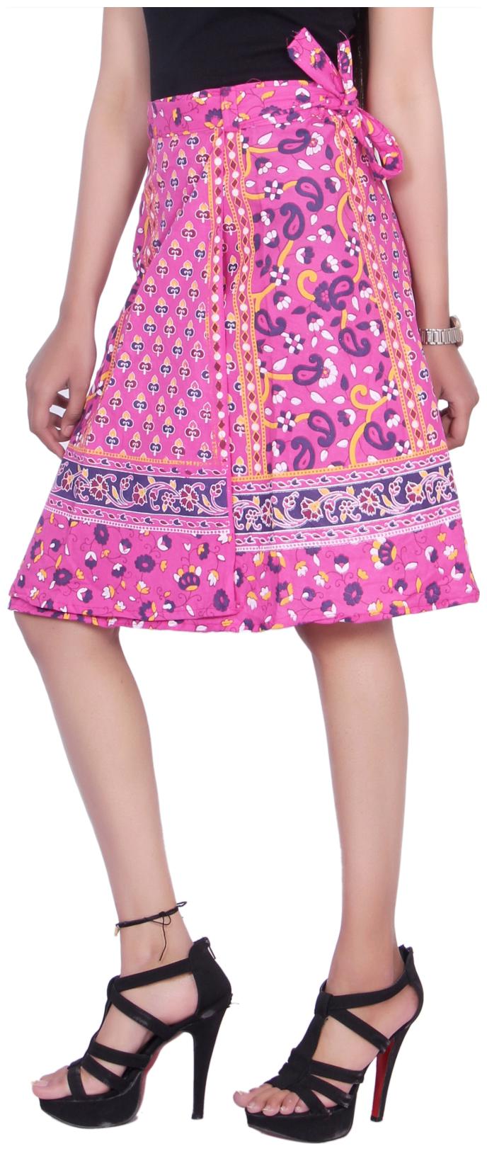 

KASTIEL Printed A-line skirt Maxi Skirt - Pink