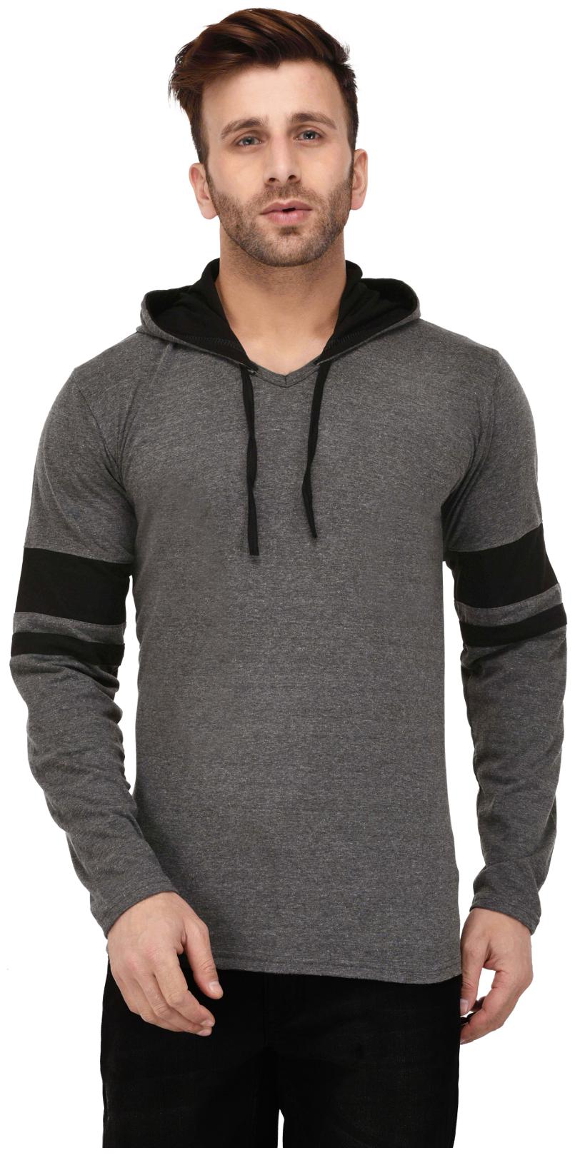 

Katso Men Grey Slim fit Cotton Hood T-Shirt - Pack Of 1
