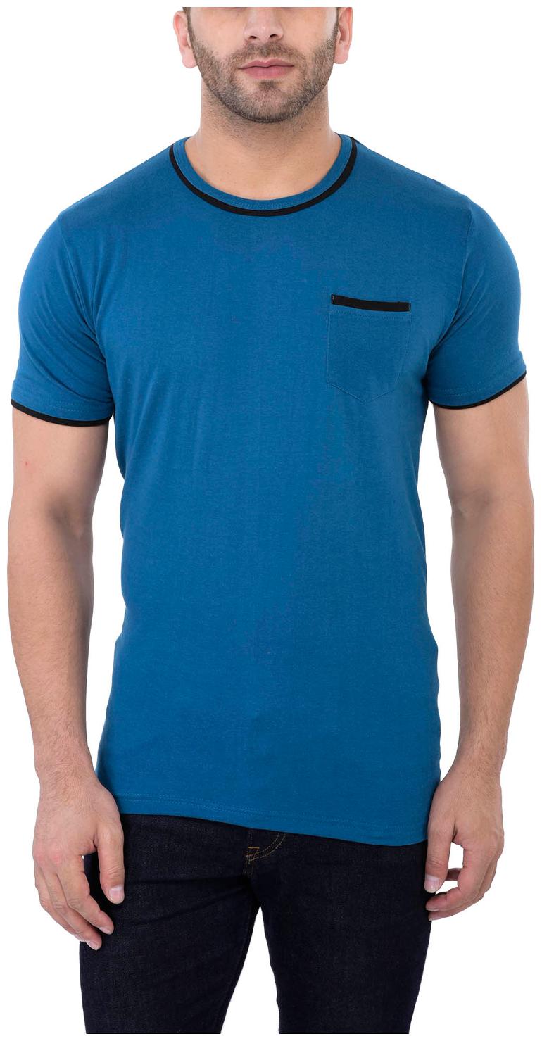 

Katso Men Blue Slim fit Cotton Round neck T-Shirt - Pack Of 1