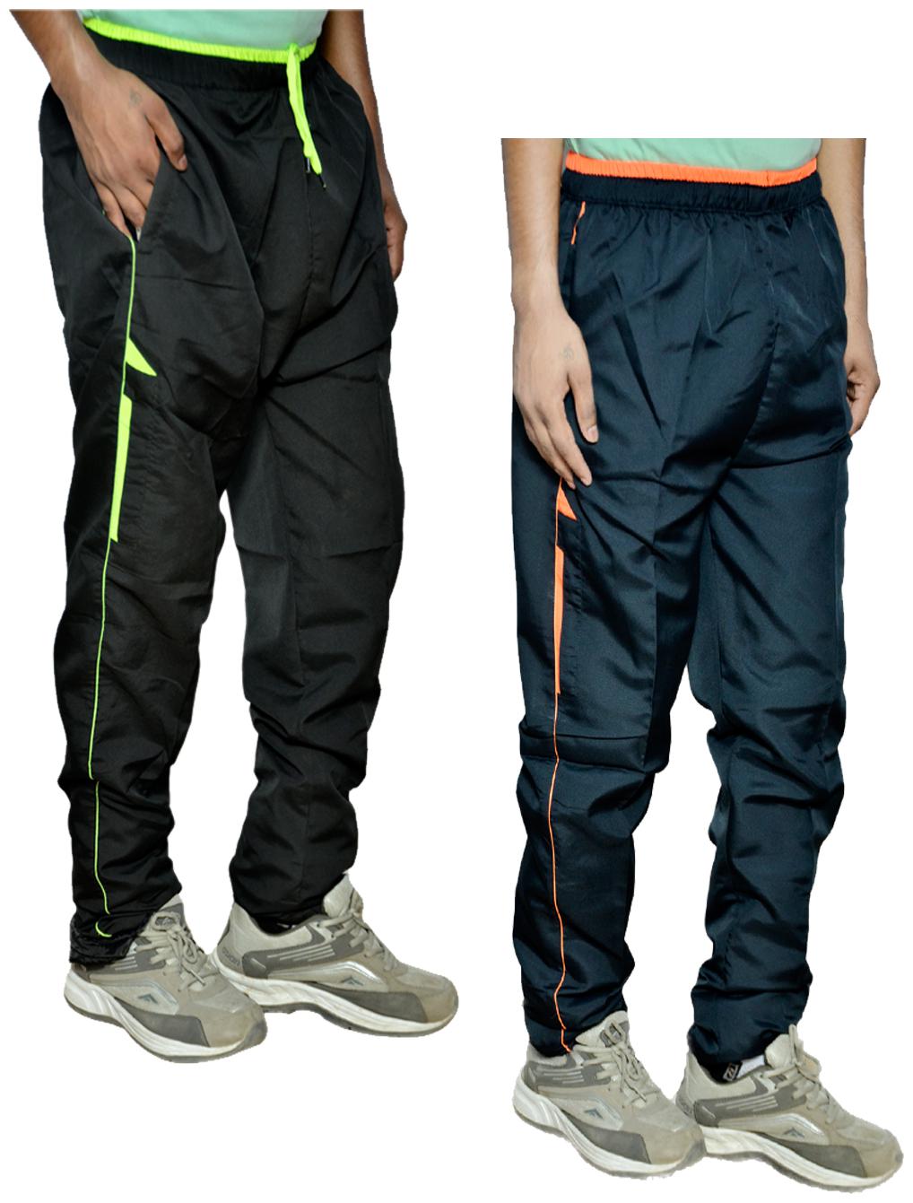 

Kavya Men Blue Black Solid Regular fit Track pants