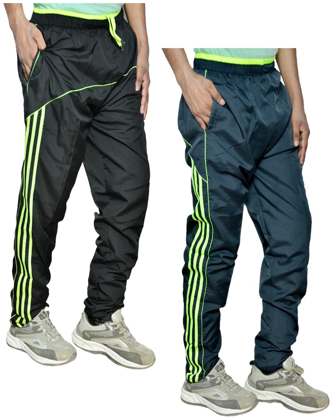 

Kavya Men Blue Black Solid Regular fit Track pants