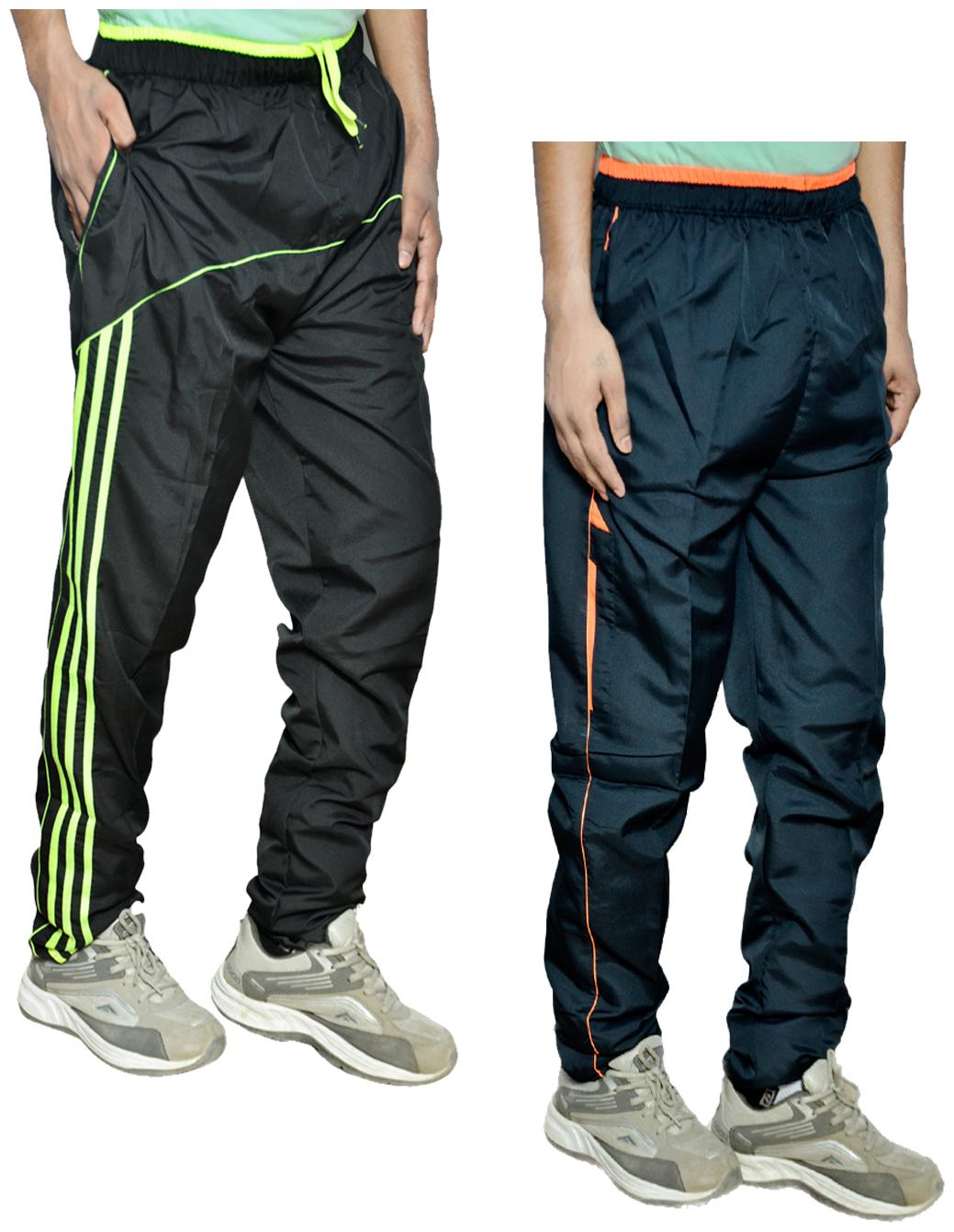 

Kavya Men Blue Black Solid Regular fit Track pants