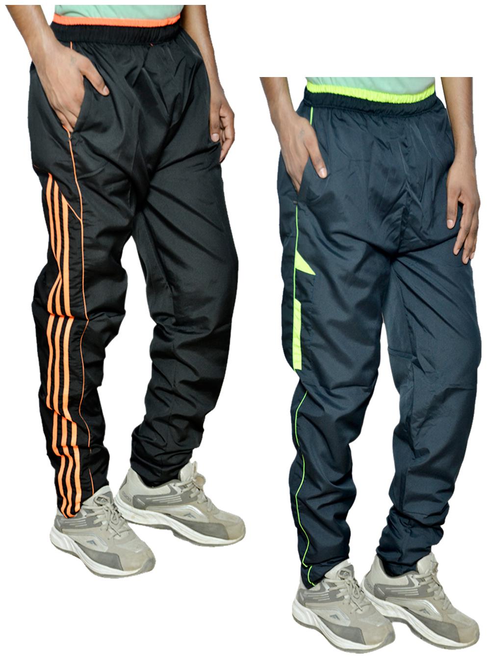

Kavya Men Blue Black Solid Regular fit Track pants