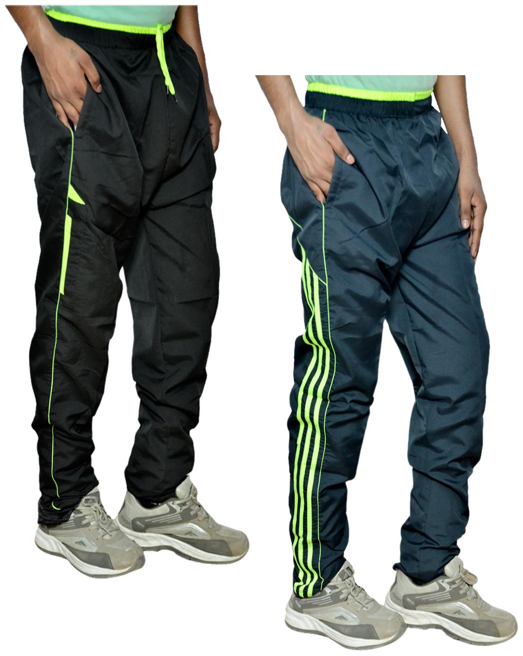 

Kavya Men Blue Black Solid Regular fit Track pants
