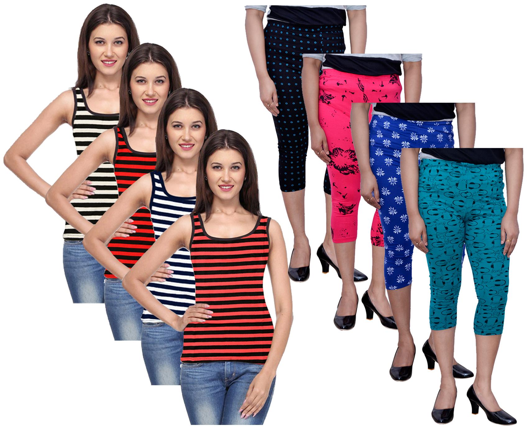 

Kavya Women Printed Regular capri - Multi