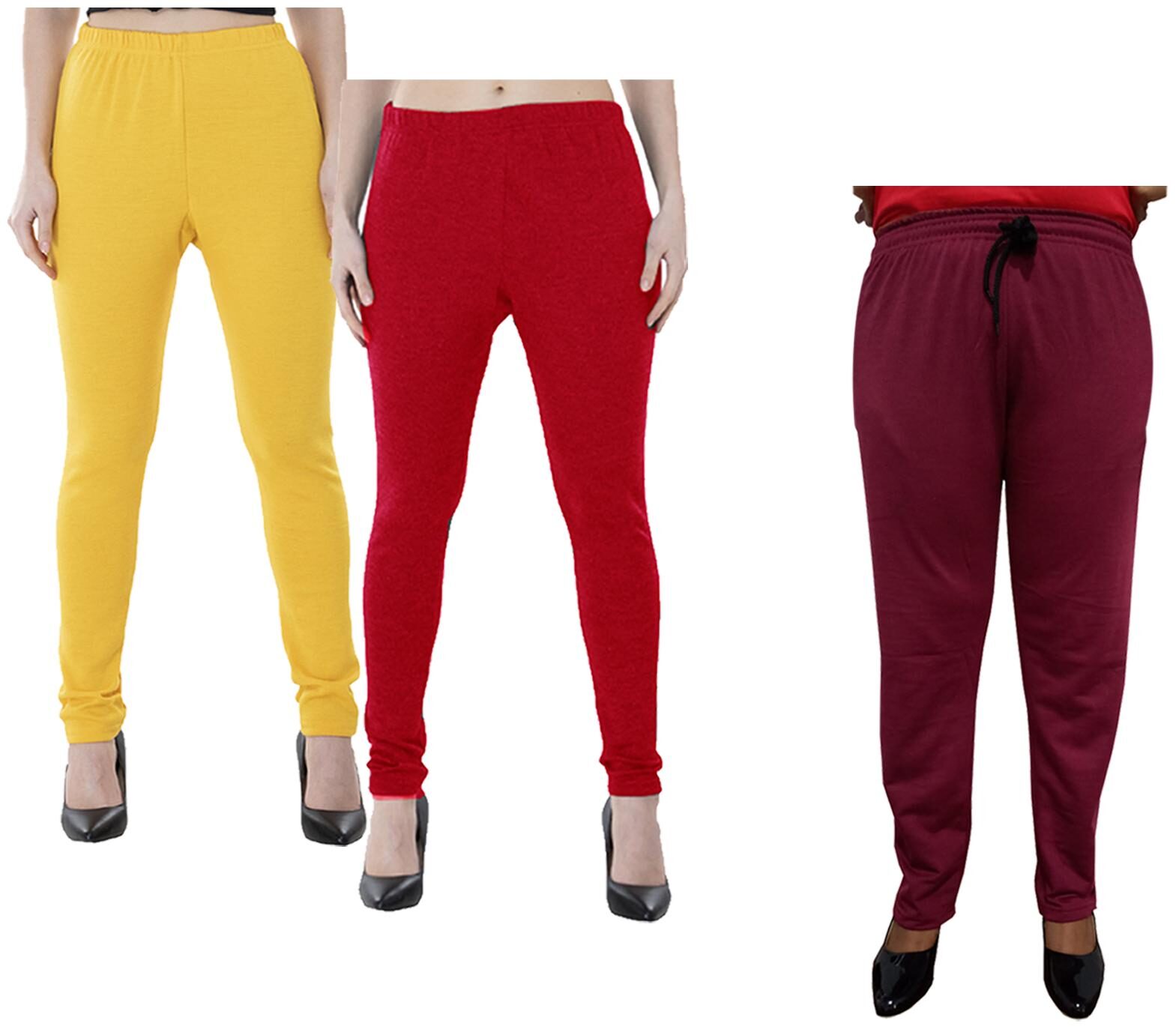 

Kavya Women Regular fit Fleece Solid Track pants - Multi