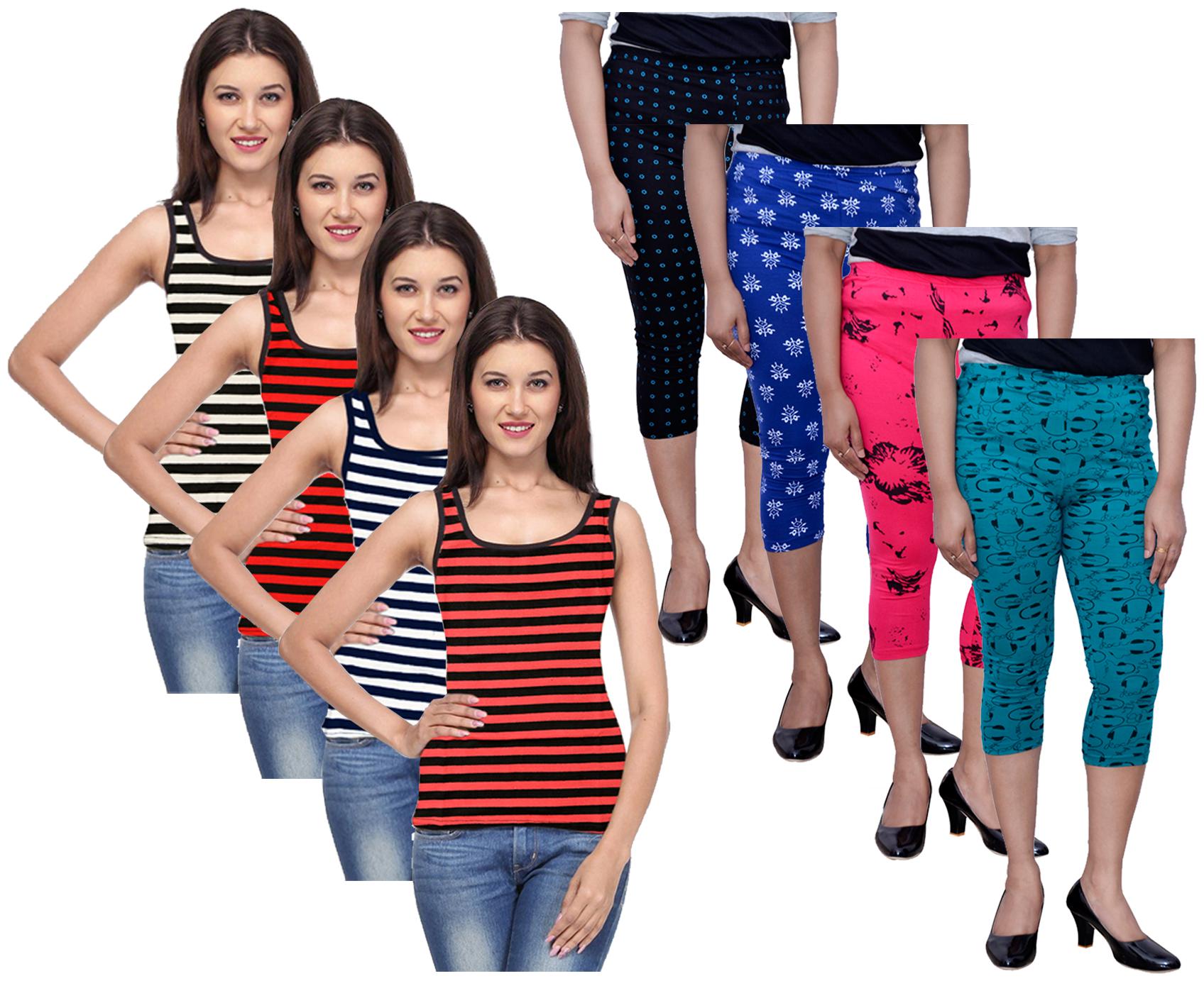 

Kavya Women Printed Regular capri - Multi