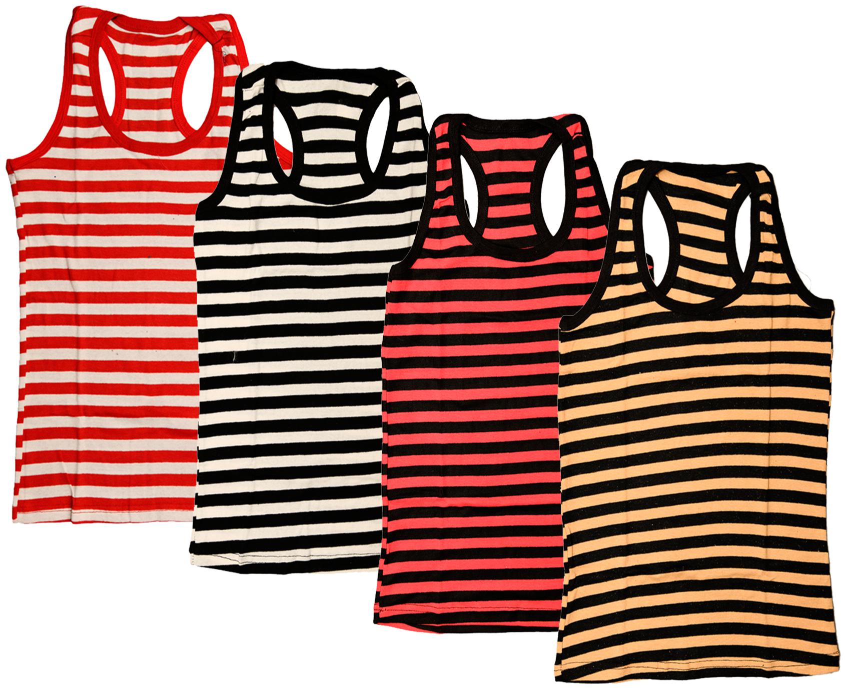 

Kavya Women Multi Regular fit U neck Cotton Tank top