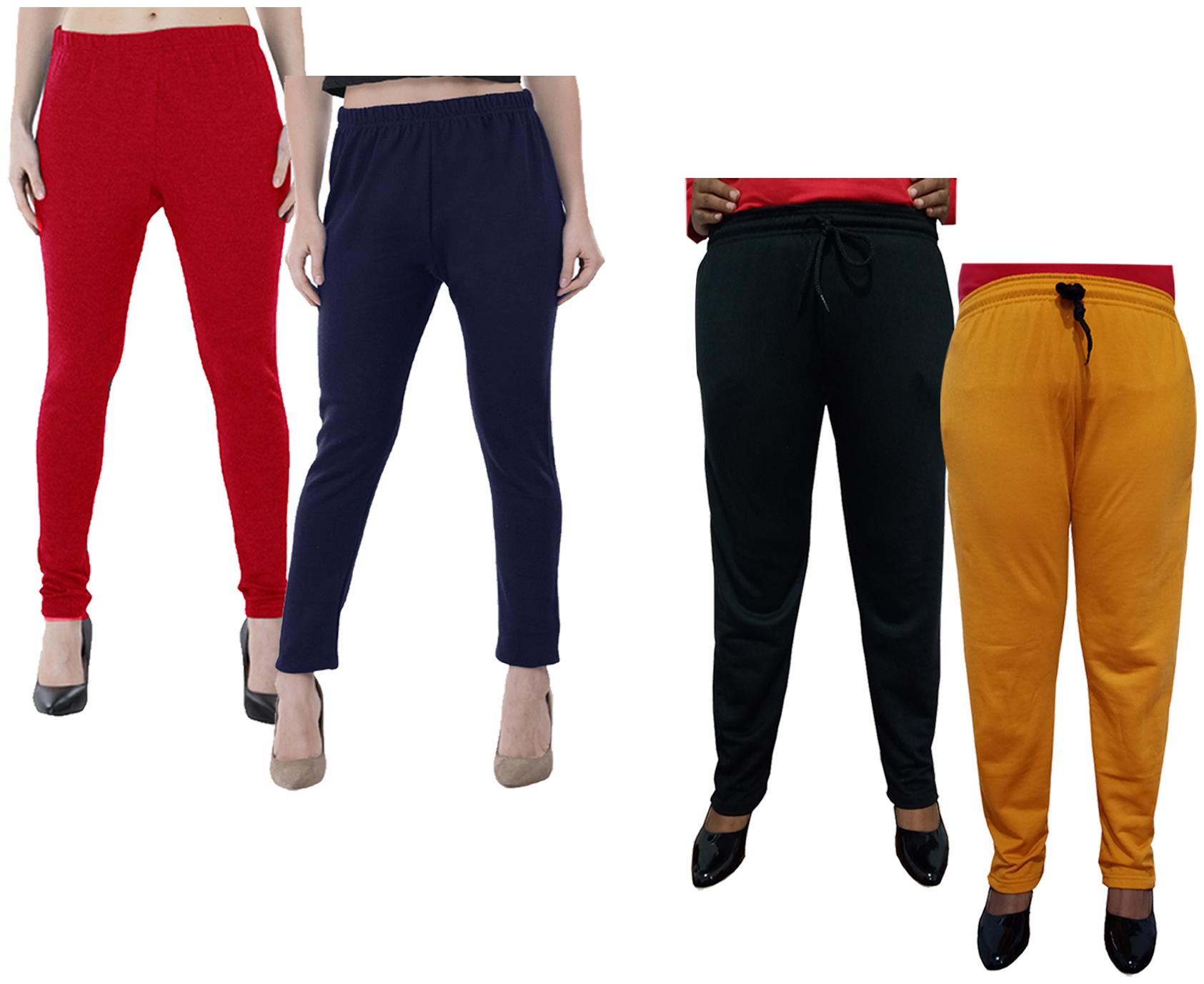 

Kavya Women Regular fit Fleece Solid Track pants - Multi