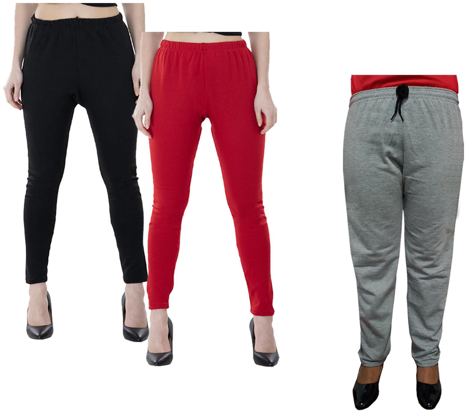 

Kavya Women Regular fit Fleece Solid Track pants - Multi