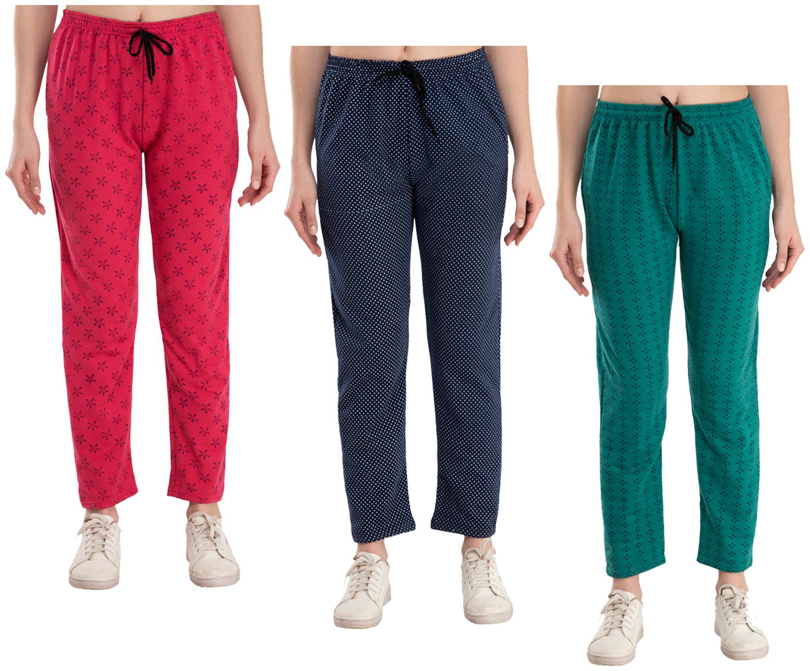 

Kavya Women Regular fit Fleece Printed Track pants - Multi