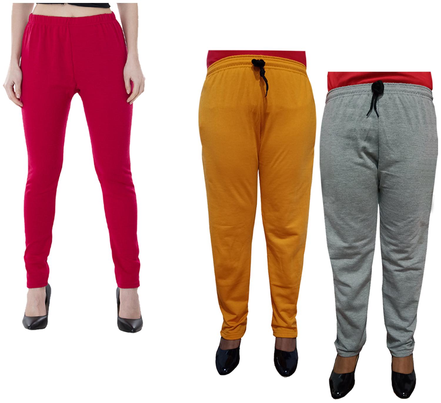 

Kavya Women Regular fit Fleece Solid Track pants - Multi