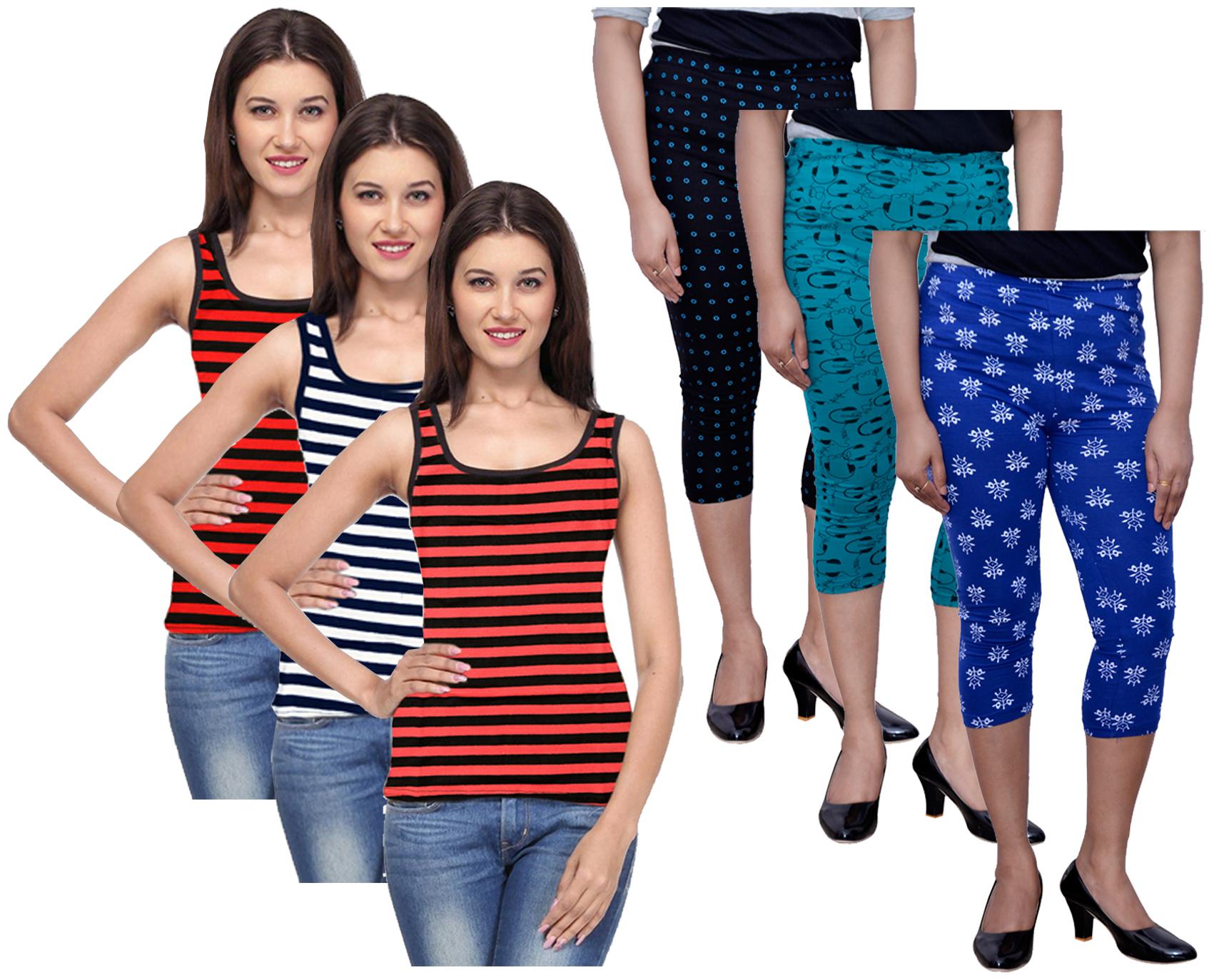 

Kavya Women Printed Regular capri - Multi