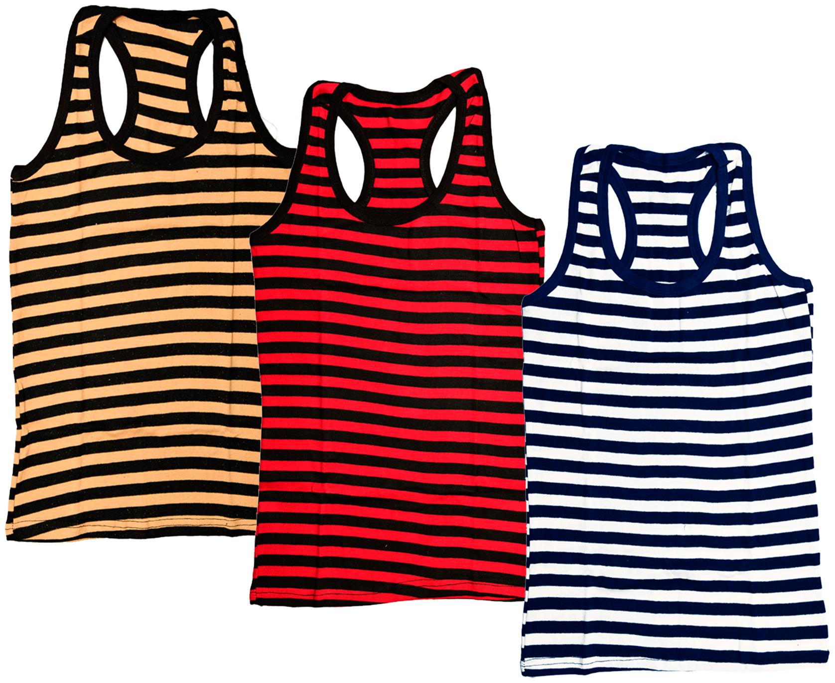 

Kavya Women Multi Regular fit U neck Cotton Tank top