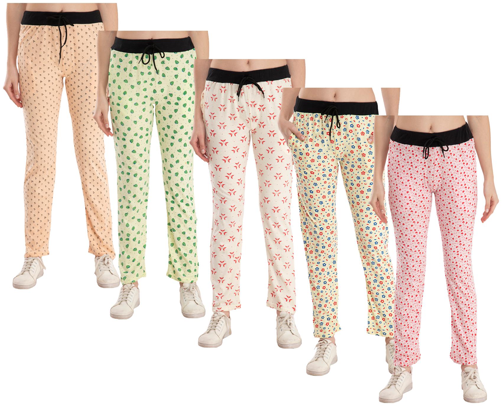 

Kavya Women Regular fit Cotton Printed Track pants - Multi