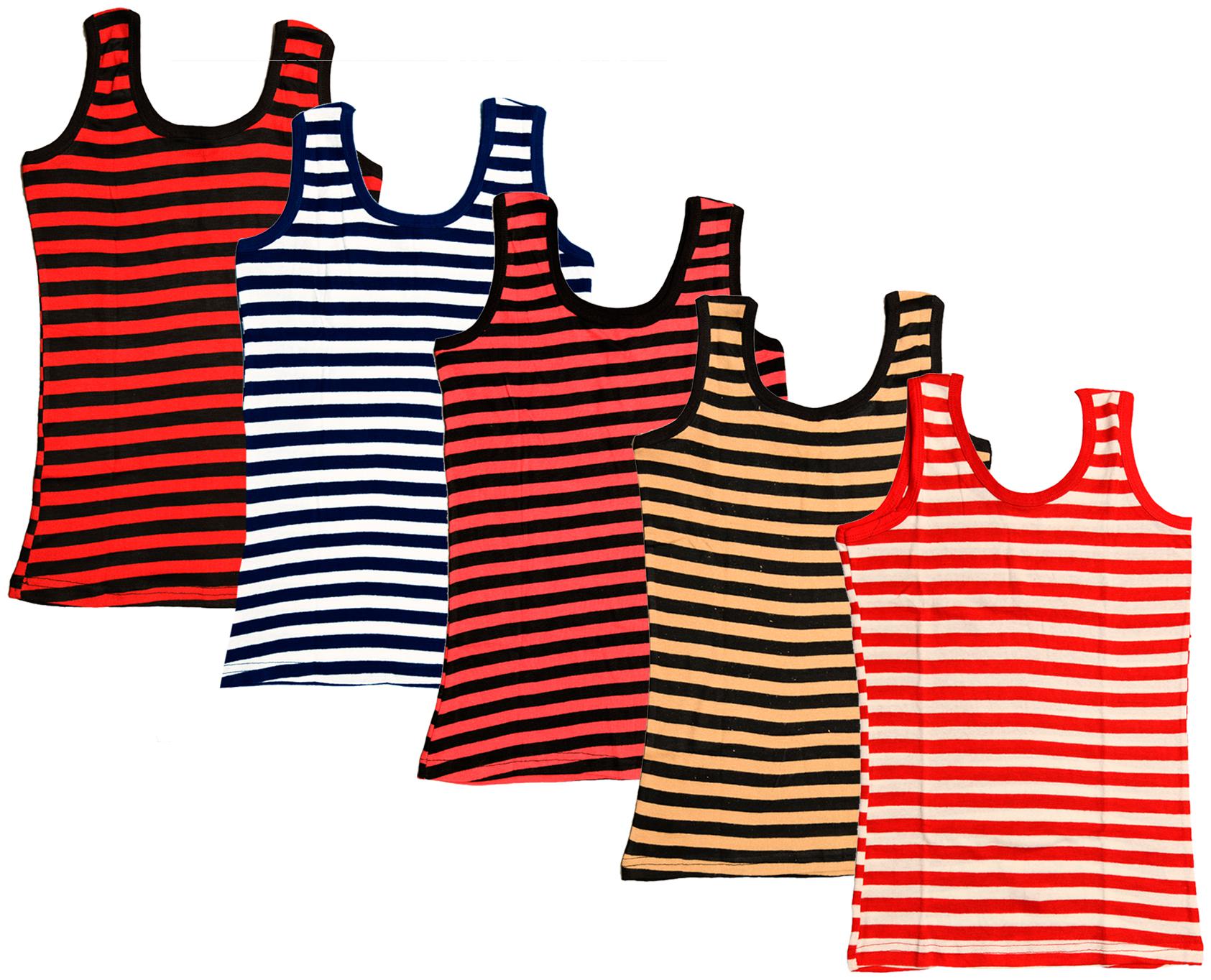 

Kavya Women Multi Regular fit U neck Cotton Tank top