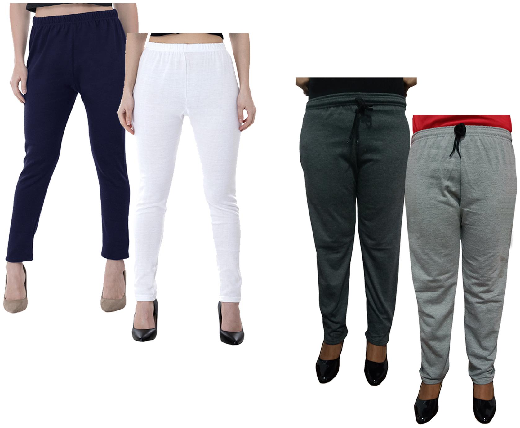 

Kavya Women Regular fit Fleece Solid Track pants - Multi