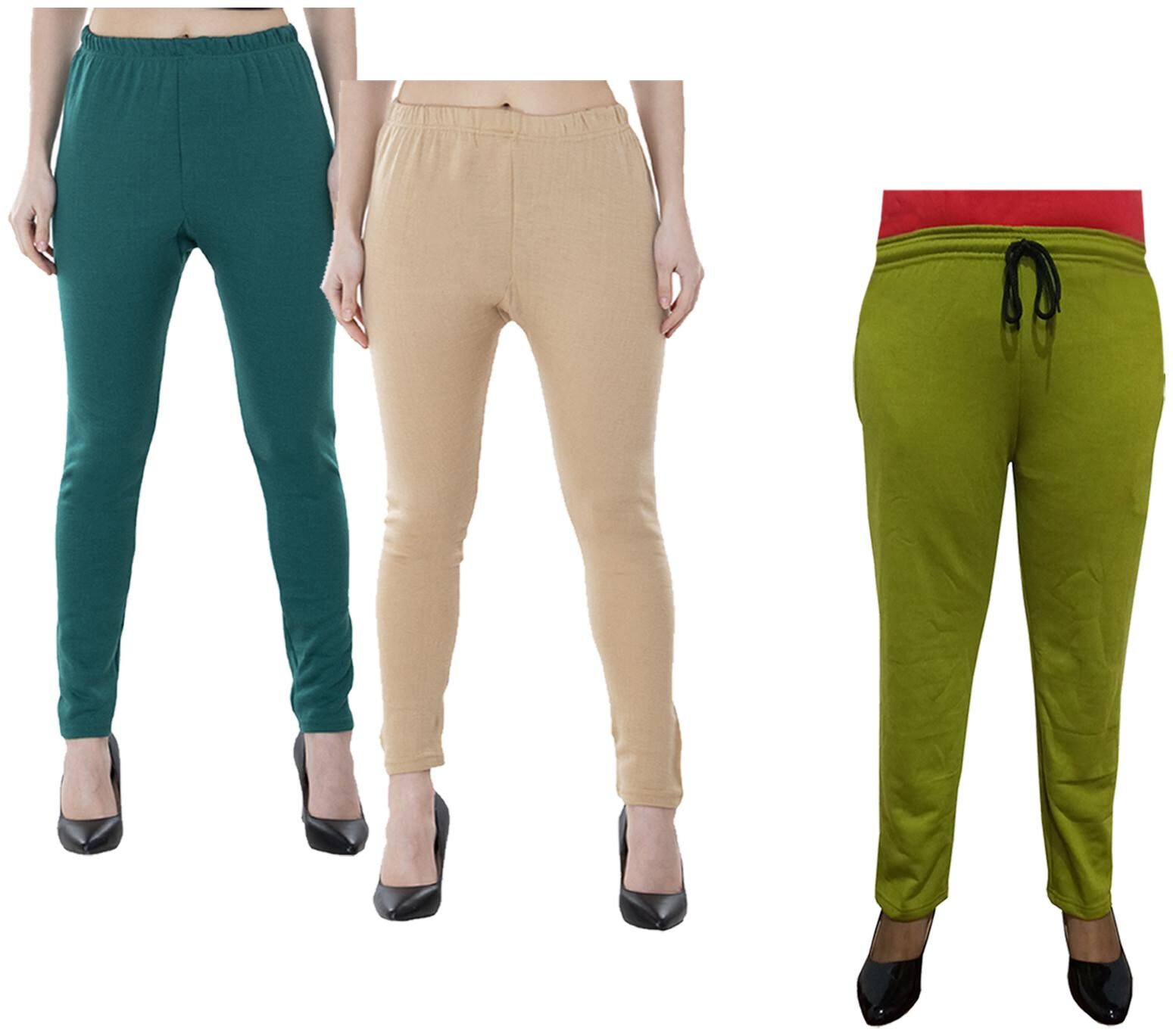 

Kavya Women Regular fit Fleece Solid Track pants - Multi