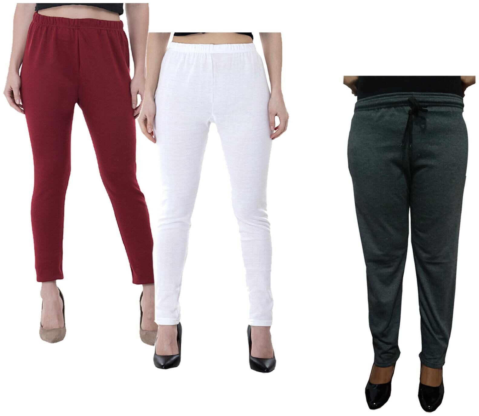 

Kavya Women Regular fit Fleece Solid Track pants - Multi