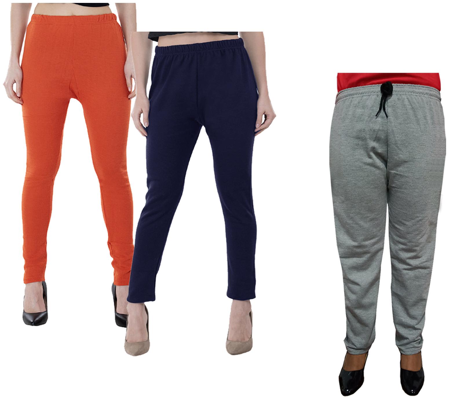 

Kavya Women Regular fit Fleece Solid Track pants - Multi