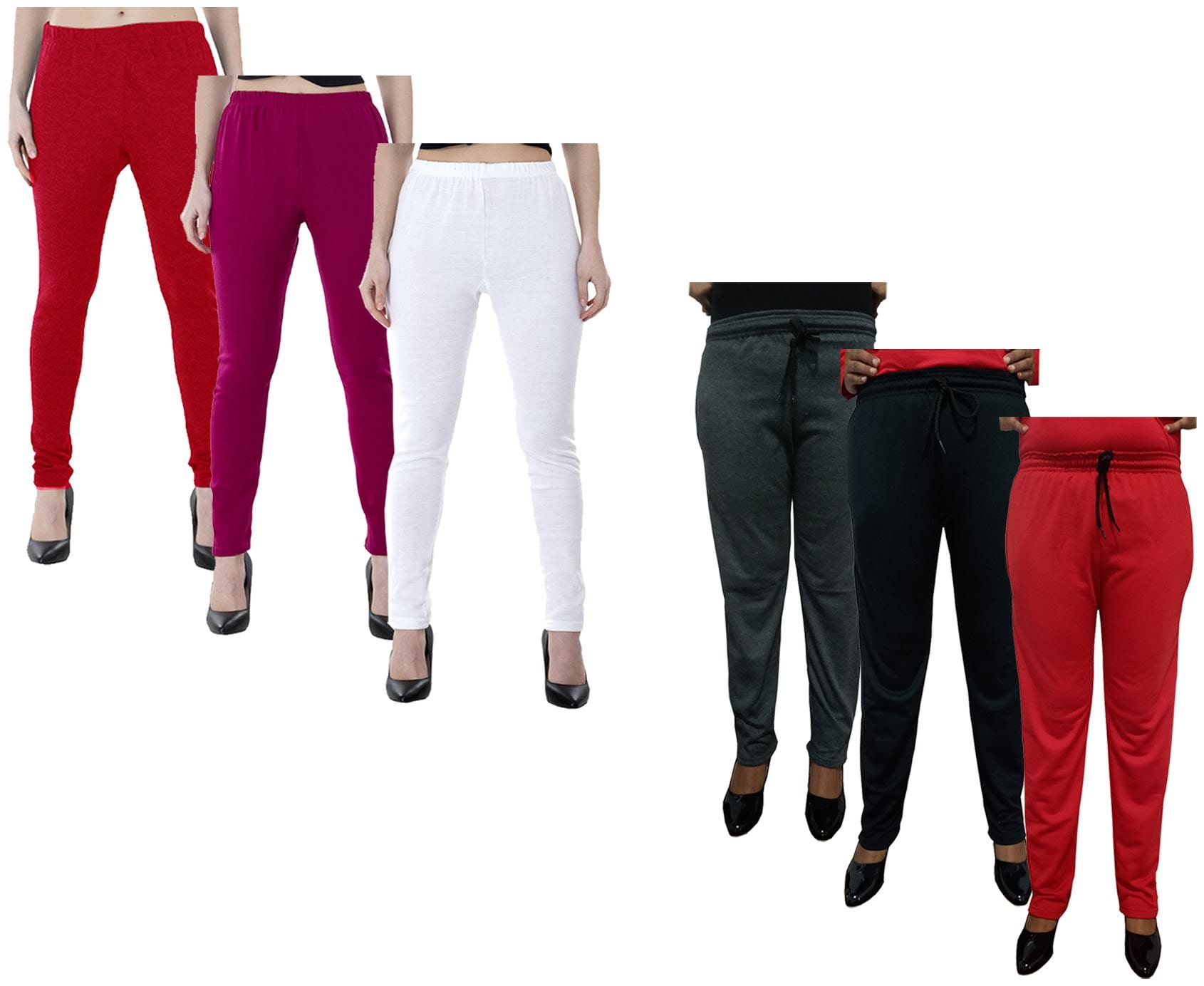 

Kavya Women Regular fit Fleece Solid Track pants - Multi