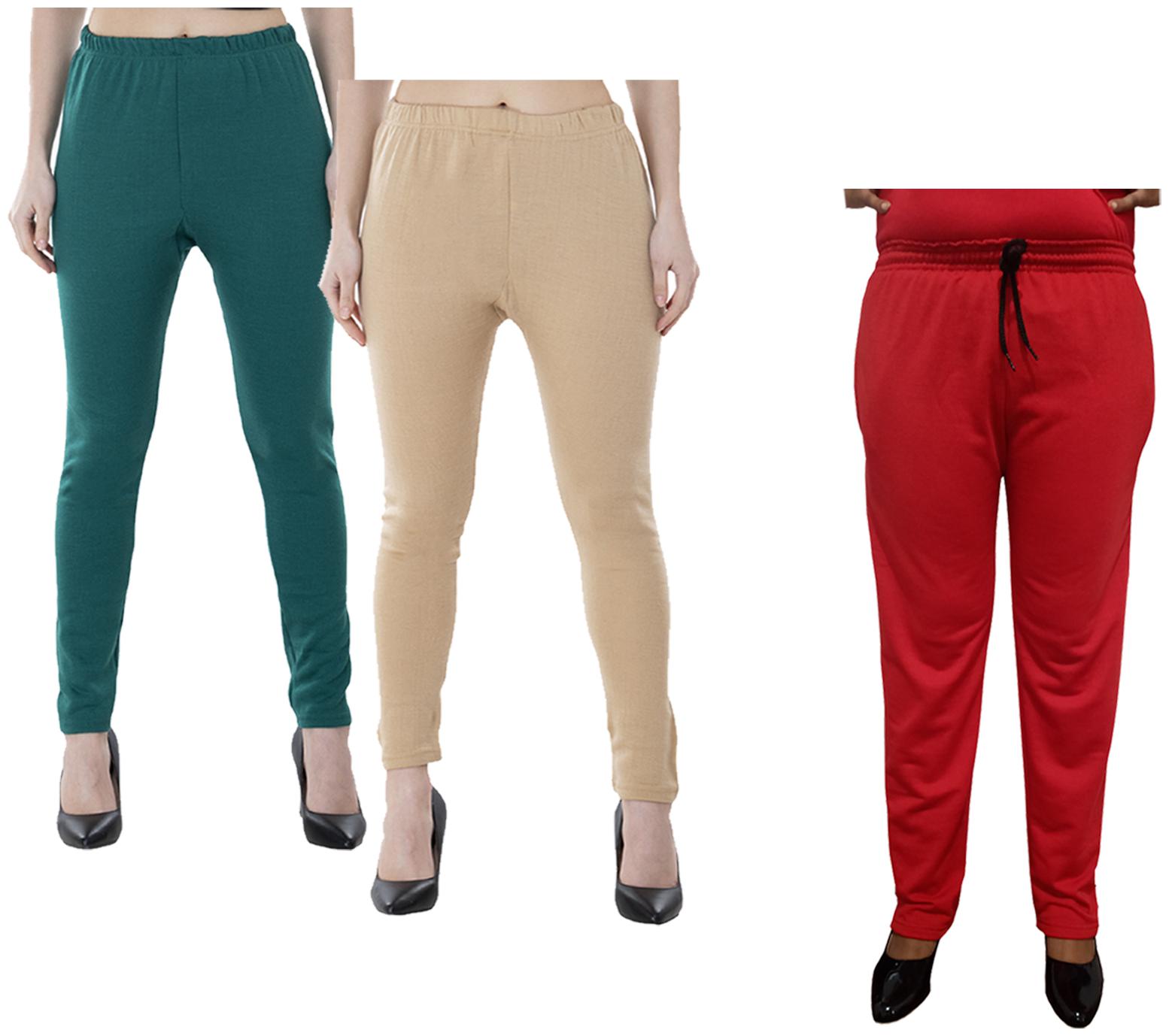 

Kavya Women Regular fit Fleece Solid Track pants - Multi