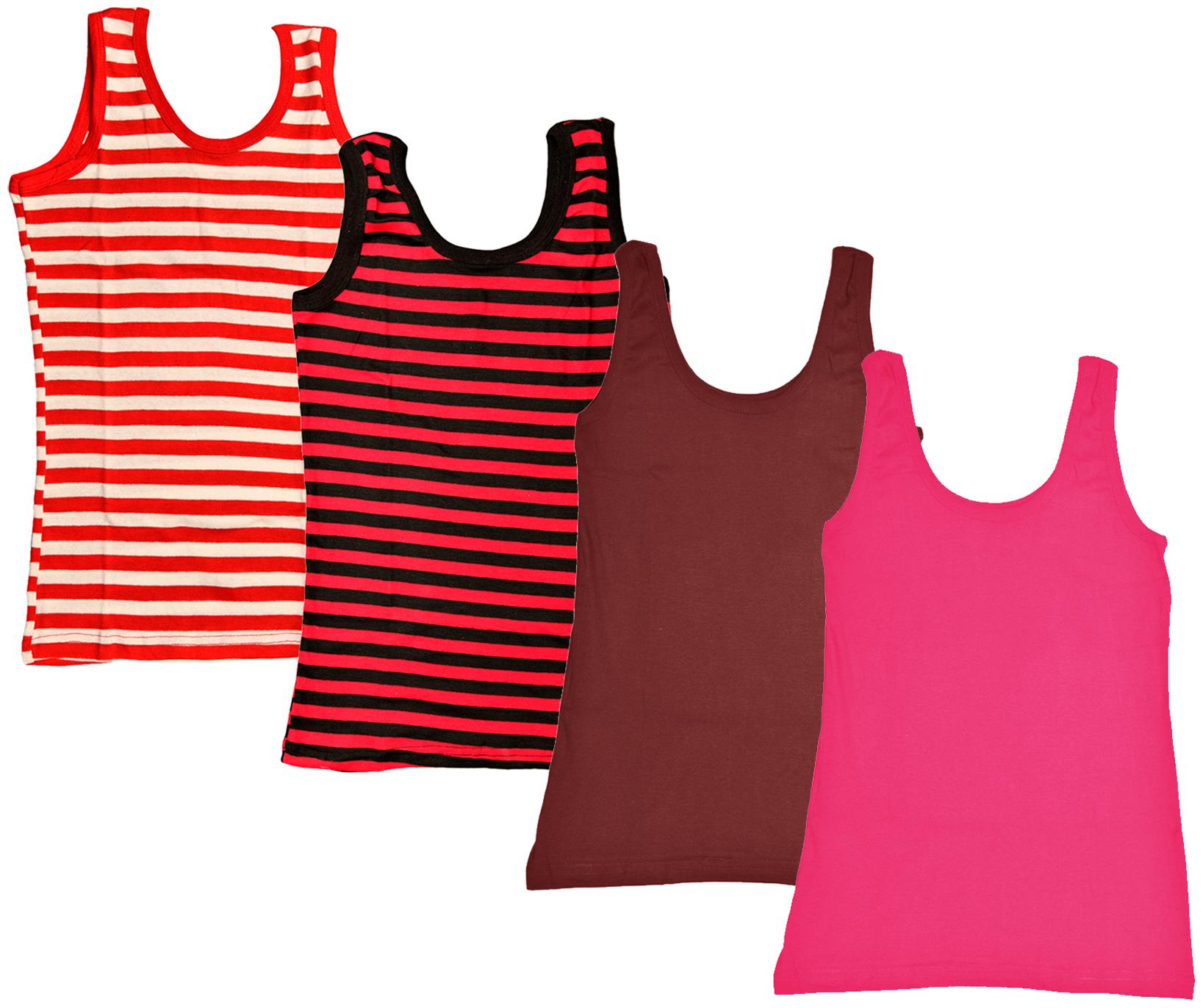 

Kavya Women Multi Regular fit U neck Cotton Tank top
