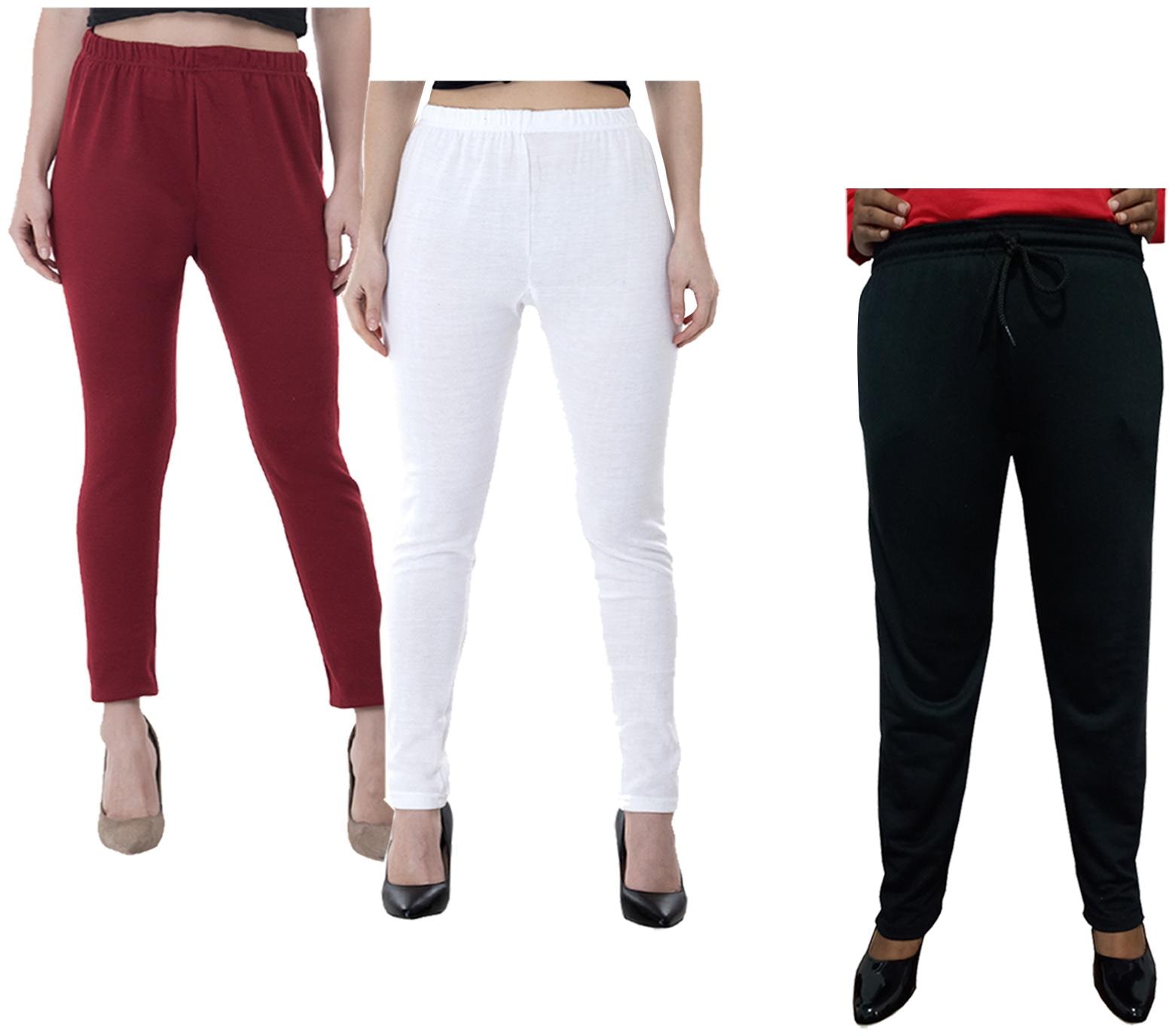 

Kavya Women Regular fit Fleece Solid Track pants - Multi