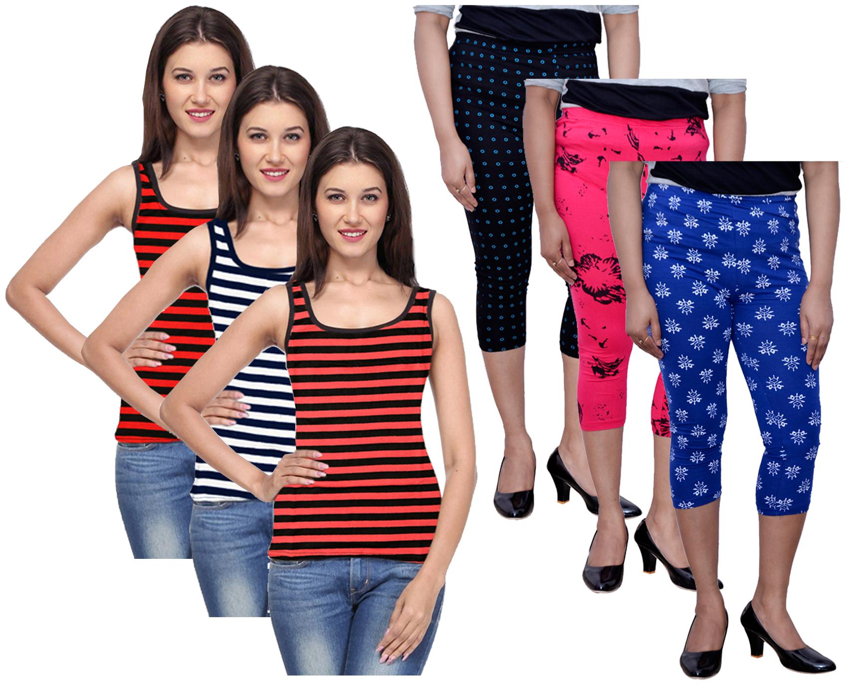 

Kavya Women Printed Regular capri - Multi