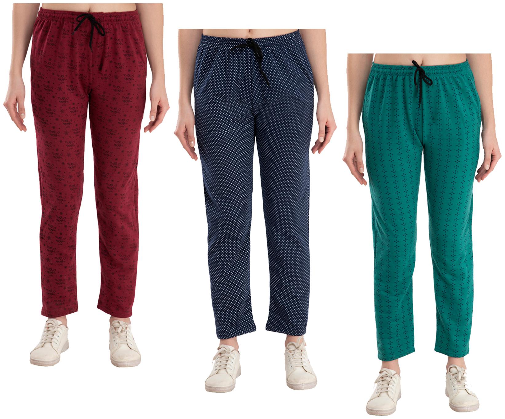 

Kavya Women Regular fit Fleece Printed Track pants - Multi