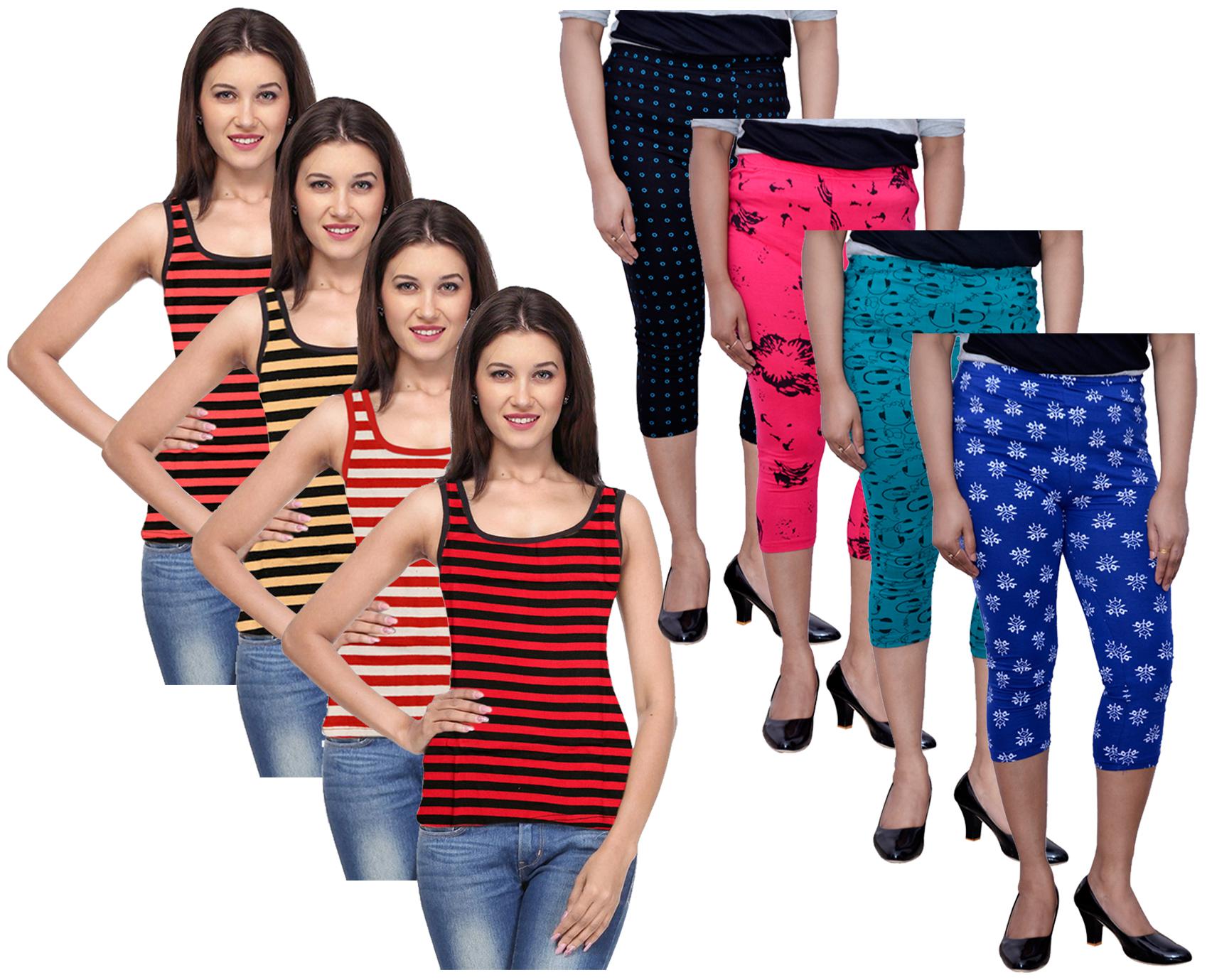 

Kavya Women Printed Regular capri - Multi