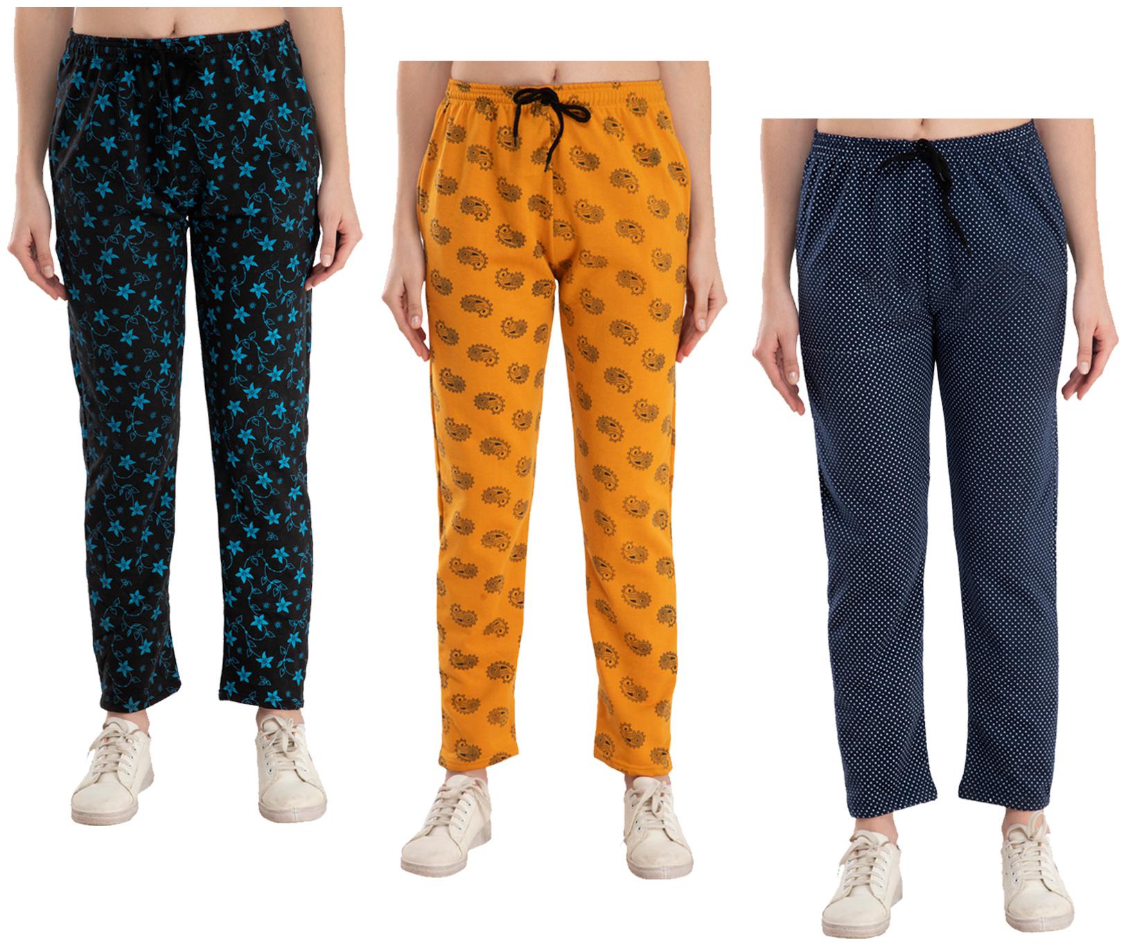 

Kavya Women Regular fit Fleece Printed Track pants - Multi